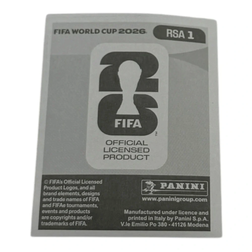 Panini FIFA World Cup 2026 RSA 1 South Africa Holofoil Sticker Soccer Card